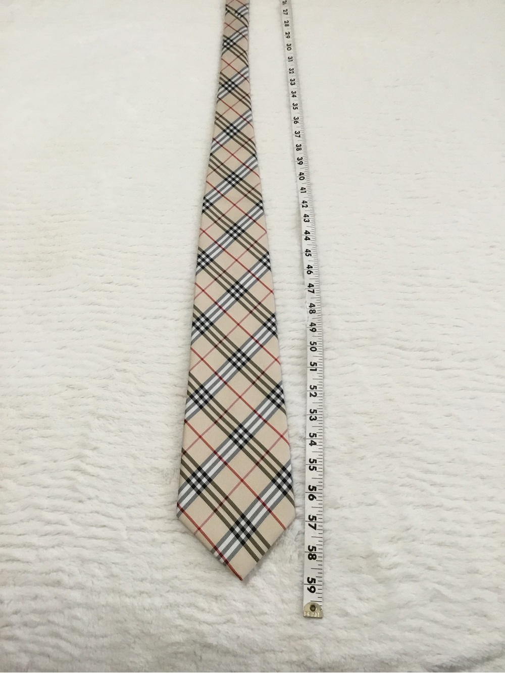 Burberry beige silk classic check tie - Picture 6 of 10